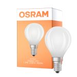 Osram LED Classic LED E14 Päärynä Filament Matta 1.2W 255lm - 840 Kylmä Valkoinen | Korvaa 25W