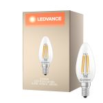 Ledvance Classic LED E14 Kynttilä Filament Kirkas 3.4W 470lm - 840 Kylmä Valkoinen| Korvaa 40W