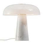 DFTP by Nordlux Pöytävalaisin Glossy Marmori ja Lasi Valkoinen | 320mm - Sopii 1x E27