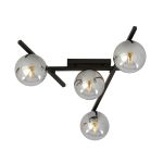 Emibig Kattovalo Smart Teräs Musta | Sopii 4x E14 - Max 10W