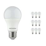 Monipakkaus 10x Noxion Lucent Classic LED E27 Päärynä Matta 8.5W 806lm - 827 Erittäin Lämmin Valkoinen | Himmennettävä - Korvaa 60W
