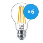 Monipakkaus 6x Philips Corepro LED Lamppu E27 Päärynä Kirkas 10.5W 1521lm - 840 Kylmä Valkoinen | Korvaa 100W