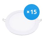 Monipakkaus 15x Bright Choice LED Alasvalo UltraSlim 24W 1950lm 110D - 840 Kylmä Valkoinen | 295mm - Odetnij 280mm