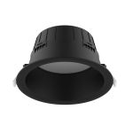 Noxion LED Alasvalo Hera Syvä Upotettu Musta 9W 900lm 80D - 827-830-840 CCT | 146mm - Odetnij 120mm