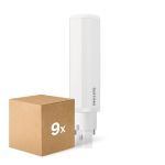 Monipakkaus 9x Philips CorePro PL-C LED 6.9W 770lm - 840 Kylmä Valkoinen | 2-Nastaa - Korvaa 18W