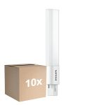 Monipakkaus 10x Philips CorePro PL-S LED 5W - 830 Lämmin Valkoinen | 2-Nastaa - Korvaa 11W