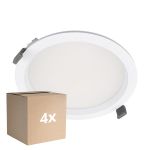 Monipakkaus 4x Ledvance LED Alasvalo Comfort Opaali Valkoinen 30W/25W/20W 3600lm/3000lm/2400lm 100D - 930-940 CCT | Odetnij 200mm - IP44 - Paras Värintoisto