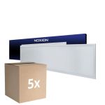 Monipakkaus 5x Noxion LED Paneeli Delta Value V5 28W 3920lm - 830-840 CCT | 120x30cm - UGR<22 - Backlit