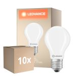 Monipakkaus 10x Ledvance Classic LED E27 Päärynä Matta 5.9W 806lm - 827 Erittäin Lämmin Valkoinen | Himmennettävä | mable - Korvaa 60W