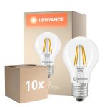Monipakkaus 10x Ledvance Classic LED E27 Päärynä Filament Kirkas 3.4W 470lm - 827 Erittäin Lämmin Valkoinen | Korvaa 40W