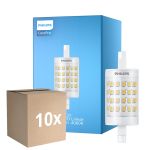 Monipakkaus 10x Philips CorePro LED R7S Linear 78mm Kirkas 7W 1000lm - 840 Kylmä Valkoinen | Korvaa 60W