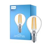 Philips Corepro LED Lustre E14 Pallo Filament Kirkas 6.5W 806lm - 840 Kylmä Valkoinen | Korvaa 60W