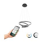 Eglo Riippuvalaisin Lobinero-Z Aluminium Teräs Musta 40W 6100lm - 830-865 Säädettävä Valkoinen | IP20 - Zigbee Himmennettävä