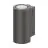Ledvance Seinävalaisin Urban Vario Aluminium Harmaa Up & Down 27W 2700lm - 830-840 CCT | IP65 - Dali Himmennettävä