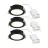 Monipakkaus 3x Nordlux Downlight Olea Musta 4.4W 345lm 110D - 930 | 68mm - IP65 - Paras Värintoisto