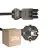 Monipakkaus 25x Noxion GST-Yhteensopiva Virtajohto - Nainen + Schuko Europlug - Musta 1.5m - 3 pole 0.75mm2