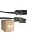 Monipakkaus 50x Noxion GST - Yhteensopiva Jatkojohto Musta - Uros + Nainen - 5m - 3 pole 1,5mm2
