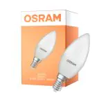 Osram Classic LED E14 Kynttilä Matta 3.3W 250lm - 840 Kylmä Valkoinen | Korvaa 25W