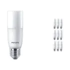 Monipakkaus 10x Philips Corepro LED E27 Tubular Stick Matta 9.5W 1050lm - 840 Kylmä Valkoinen | Korvaa 75W