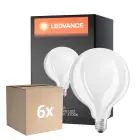 Monipakkaus 6x Ledvance Classic LED E27 Globe Filament Matta 7.5W 1055lm - 827 Erittäin Lämmin Valkoinen | Himmennettävä - Korvaa 75W