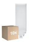 Monipakkaus 10x Ledvance Dulux-TE LED 10W 1100lm - 840 Kylmä Valkoinen | 4-Nastaa - Korvaa 26W