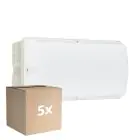 Monipakkaus 5x Philips LED Turvallisuus Ledinaire WL055V Valkoinen 6W 630lm - 840 Kylmä Valkoinen | 374x150mm - IP65 - Liiketunnistin