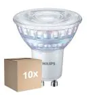 Monipakkaus 10x Philips MASTER Value LED Kohdevalaisin GU10 PAR16 5.5W 575lm 36D - 927 Erittäin Lämmin Valkoinen | Paras Värintoisto - Himmennettävä - Korvaa 80W
