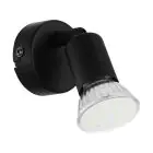 Eglo Seinävalaisin Buzz-LED Teräs Musta 2.8W 250lm - 830 Lämmin Valkoinen | IP20 - Sis. 1x GU10