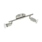 Eglo Kattovalo Buzz-LED Teräs Satiini Nikkeli 2x2.8W 2x250lm - 830 Lämmin Valkoinen | IP20 - Sis. 2x GU10