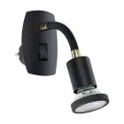 Eglo Seinävalaisin Parrini Lamp   Pistoke Musta 4.5W 345lm - 830 Lämmin Valkoinen | IP20 - Sis. 1x GU10